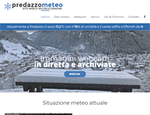 Tablet Screenshot of predazzo-meteo.it